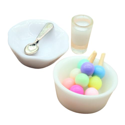 JOINPAYA Realistische Mini-Snack-Modelle Für Puppenhaus-Dekoration Kunstharz Bastel-Lebensmittel-Spielzeug-Set von JOINPAYA