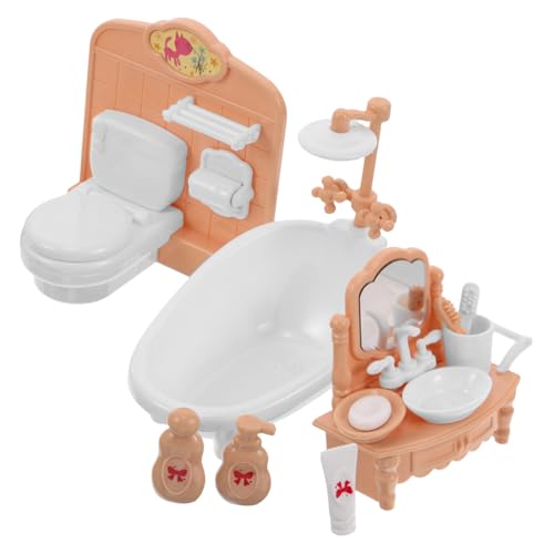 JOINPAYA 1satz Miniatur Puppenhaus Badezimmer Möbel Set Mit Badewanne Toilette Und Waschbecken Dekoration Für Kreative Spielszene Und Fotografie Zubehör JOINPAYA 1satz Miniatur Puppenhaus Badezimmer Möbel Set Mit Badewanne Toilette Und Waschbecken Dekoration Für Kreative Spielszene Und Fotografie Zubehör von JOINPAYA