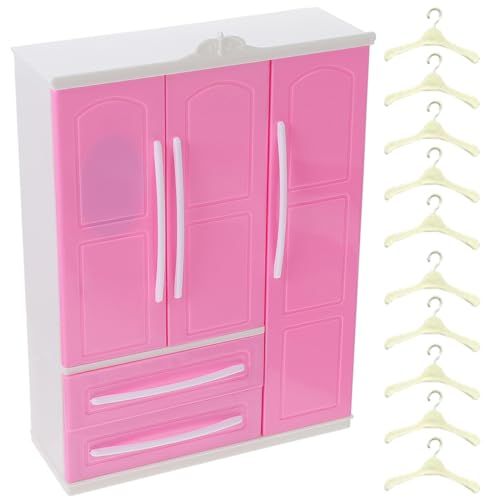 JOINPAYA Miniatur-puppenmöbel - Puppenschrank Mit Kleiderbügeln Und Dekorativem Regal Für Kinder JOINPAYA Miniatur-puppenmöbel - Puppenschrank Mit Kleiderbügeln Und Dekorativem Regal Für Kinder von JOINPAYA