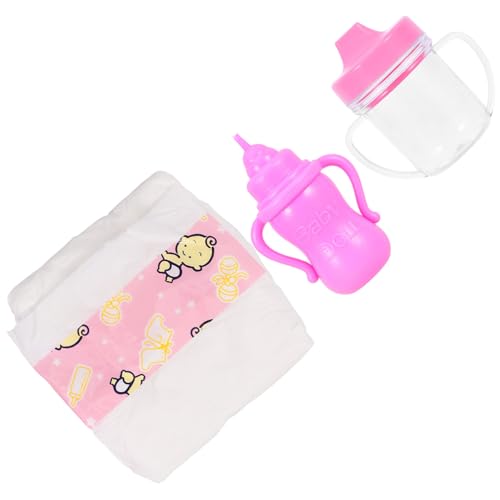 JOINPAYA Set Mit Babypuppen Miniatur-Lebensmittel Puppenhaus-zubehör Jungen Und Mädchen Rollenspiel-Spielzeug Flaschen Lernspielzeug JOINPAYA Set Mit Babypuppen Miniatur-Lebensmittel Puppenhaus-zubehör Jungen Und Mädchen Rollenspiel-Spielzeug Flaschen Lernspielzeug von JOINPAYA