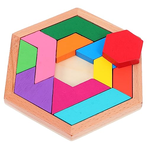 JOINPAYA 1 Satz Puzzle-Bausteine Kindergarten-Rätsel Puzzle aus Holzblöcken Blockpuzzle mit geometrischen Formen Kindergartenspielzeug DIY-Tangram- hochwertiges Holz Bunt JOINPAYA 1 Satz Puzzle-Bausteine Kindergarten-Rätsel Puzzle aus Holzblöcken Blockpuzzle mit geometrischen Formen Kindergartenspielzeug DIY-Tangram- hochwertiges Holz Bunt von JOINPAYA