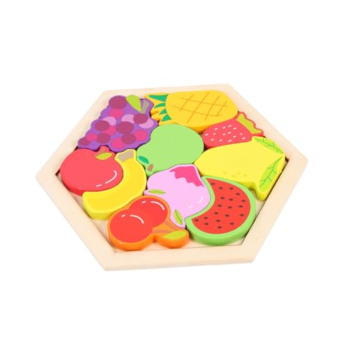JOINPAYA 1 Satz Puzzle Formspielzeug Stapeln Kleinkindspielzeug Kognitionsspielzeug Für Pädagogikspielzeug Form Sortierendes Passendes Holz von JOINPAYA