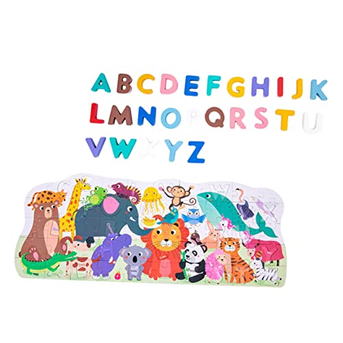 JOINPAYA 1 Satz Puzzle Passendes Puzzlekleber Puzzlematte Tierisches Rätsel Puzzle- Rätsel Zum Frühen Lernen Pädagogisches Für Puzzlespielzeug Hölzern von JOINPAYA