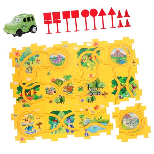 JOINPAYA 1 Satz Puzzle-Schienenauto laubsägen Set für für kinderspielzeug Construction Toys Children Toys Autos verfolgen Autostrecken für Plastik Yellow JOINPAYA 1 Satz Puzzle-Schienenauto laubsägen Set für für kinderspielzeug Construction Toys Children Toys Autos verfolgen Autostrecken für Plastik Yellow von JOINPAYA