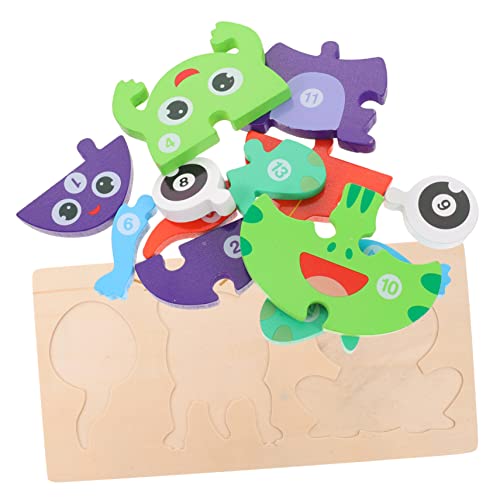 JOINPAYA 1 Satz Puzzle Spielzeugtiere Tierspielzeug rätselbuch laubsägen für zabawki stymulujące rozwój wildtiere Kinderspielzeug Rätsel zum frühen Lernen hölzern Colorful von JOINPAYA