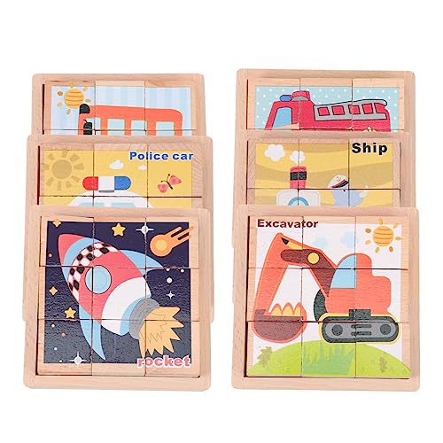 JOINPAYA 1 Satz Puzzle Teiliges Lernspielzeug für Kleinkinder Pädagogisches Holzspielzeug mit Verkehrsmotiven Fördert Farberkennung und Motorische Fähigkeiten für Jungen JOINPAYA 1 Satz Puzzle Teiliges Lernspielzeug für Kleinkinder Pädagogisches Holzspielzeug mit Verkehrsmotiven Fördert Farberkennung und Motorische Fähigkeiten für Jungen von JOINPAYA