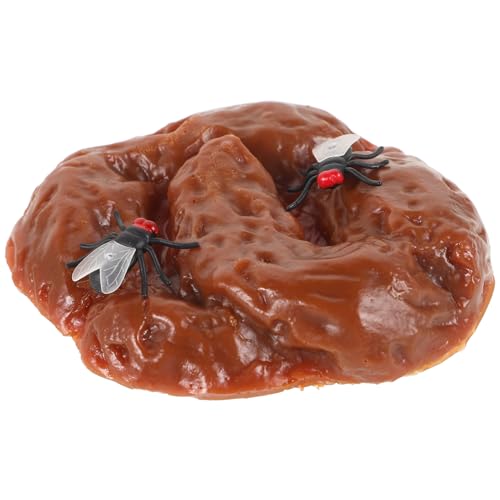 JOINPAYA 1 Satz Realistischen Poop Spielzeugen Wiederverwendbare Simulation für Lustige Streiche für Halloween und Partys mit Fliegen von JOINPAYA
