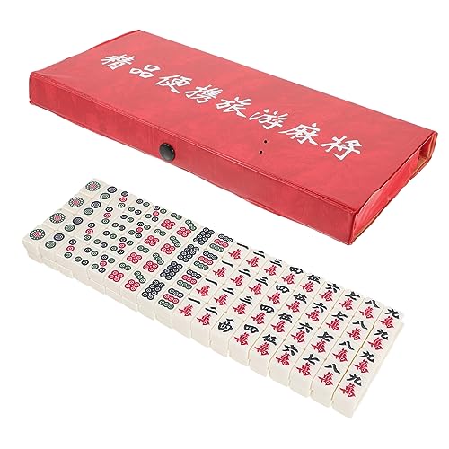 JOINPAYA Mini-Set Tragbares Reise-Mahjong-Spiel-Set Aufbewahrungsbox 4 Für Party Zuhause Outdoor Camping von JOINPAYA