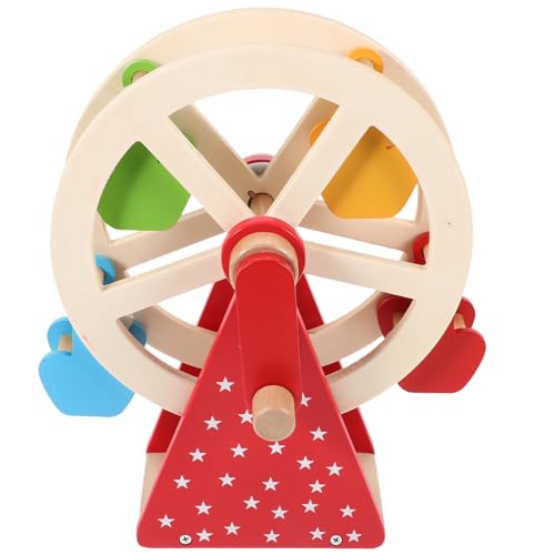 JOINPAYA Lernspielzeug für Kleinkinder 1 Set Rotierendes Holzspielzeug Interaktives Kinderspielzeug für Eltern- -Spiele Natürlich Zufällige Farbe von JOINPAYA
