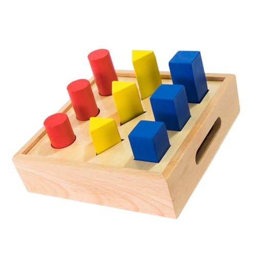 JOINPAYA 1 Satz Säule der Geometrie dartscheibe mitgebsel bastelmaterial für kindl geschen Geburtstags barn Bausteine Lehrmittel Geometrie Säule hölzern von JOINPAYA
