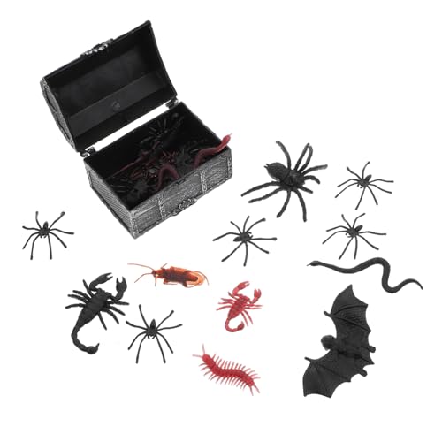 JOINPAYA 1 Satz Schatztruhe Halloween-streichspielzeug Halloween-streich-Requisiten Gruseliges Halloween- Partydekorationen Für Trickzwecke Halloween-Party- Plastik Black von JOINPAYA