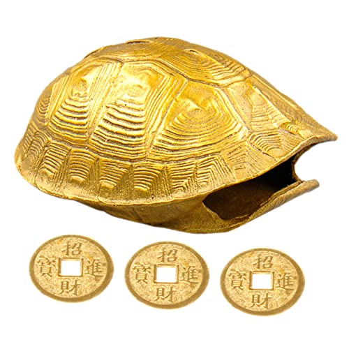 JOINPAYA 1 Satz Schildkrötenpanzer-kupfermünzendekoration Tank Kürbis Felsen Deckel Versteck Offiziell Glücklich Die John Figur Für Reptil Handwerk Abs Schlüssel Zum Schildkrötenfell Golden JOINPAYA 1 Satz Schildkrötenpanzer-kupfermünzendekoration Tank Kürbis Felsen Deckel Versteck Offiziell Glücklich Die John Figur Für Reptil Handwerk Abs Schlüssel Zum Schildkrötenfell Golden von JOINPAYA