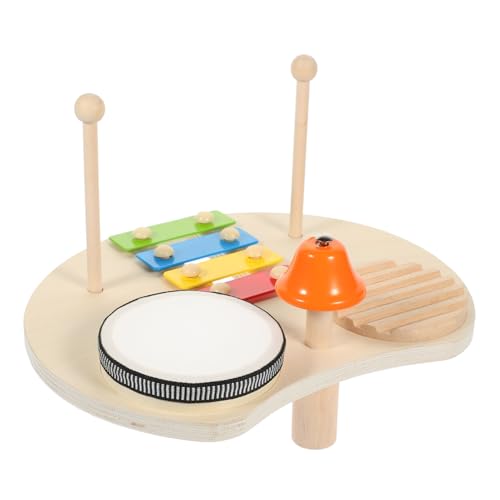 JOINPAYA 1 Satz Schlaginstrument Pädagogische Percussion-Trommel -xylophon-trommelspielzeug Xylophon-trommelspielzeug Für Bildungsspielzeug Glocken Aus Holz Und Eisen von JOINPAYA