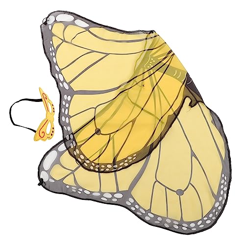 JOINPAYA 1 Satz Schmetterlingsflügel-Umhang Flügelumhang für Mädchen Krähe verkleidung fotozubehör Schmetterlingskostüm für Mädchen Umhang mit Schmetterlingsflügeln für Yellow JOINPAYA 1 Satz Schmetterlingsflügel-Umhang Flügelumhang für Mädchen Krähe verkleidung fotozubehör Schmetterlingskostüm für Mädchen Umhang mit Schmetterlingsflügeln für Yellow von JOINPAYA