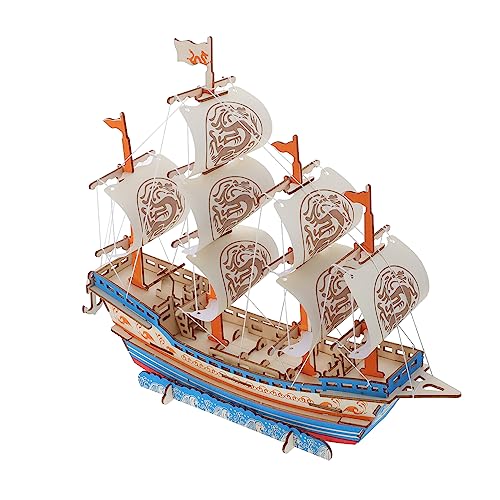JOINPAYA 1 Satz Segelmodell Puzzle Erwachsene Segelboot nautisch Boote inneneinrichtung Home Decor holzschiff Innenraumdekoration Modellbausätze Schiffsmodellbausatz aus Holz von JOINPAYA