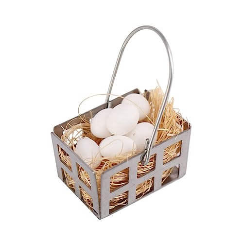 JOINPAYA 1 Satz Shiwan-Ei-Modell Miniatur Korb Eier Winzig Zappeln Klein Spender Aufbewahrungsornament Dinge Halter Küche Automatisch Bausatz Markt Silver Gras JOINPAYA 1 Satz Shiwan-Ei-Modell Miniatur Korb Eier Winzig Zappeln Klein Spender Aufbewahrungsornament Dinge Halter Küche Automatisch Bausatz Markt Silver Gras von JOINPAYA