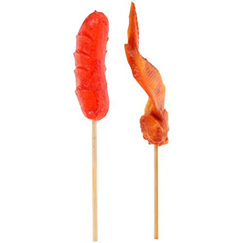 JOINPAYA 1 Satz Simulierte Grillspieße künstlich gebratenes Essen künstliches Grillgut interaktives Grill-Spielessen küchendekoration Home Decor Toy Bratwurstmodell gefälschte Wurst PVC von JOINPAYA