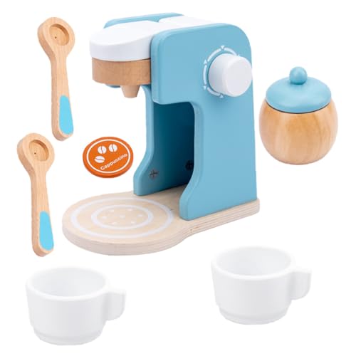 JOINPAYA 1 Satz Simulierter Toaster geschirrset kinderküche Kitchen Set for kinderküche -Kaffeemaschine aus Holz Kaffeemaschine für hölzern Sky-Blue JOINPAYA 1 Satz Simulierter Toaster geschirrset kinderküche Kitchen Set for kinderküche -Kaffeemaschine aus Holz Kaffeemaschine für hölzern Sky-Blue von JOINPAYA