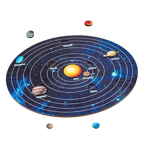 JOINPAYA 1 Satz Sonnensystem-Puzzle Holzpuzzles für Planeten für Planetenpuzzle aus Holz Kleinkinder Holzpuzzle Rätsel zum Sonnensystem Erkenntnisrätsel hölzern JOINPAYA 1 Satz Sonnensystem-Puzzle Holzpuzzles für Planeten für Planetenpuzzle aus Holz Kleinkinder Holzpuzzle Rätsel zum Sonnensystem Erkenntnisrätsel hölzern von JOINPAYA