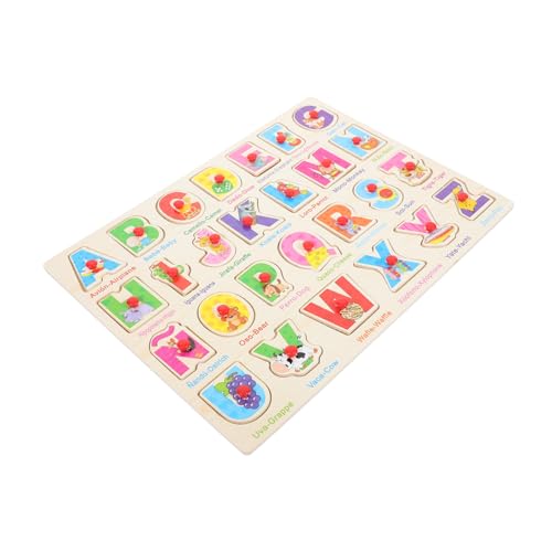 JOINPAYA 1 Satz Spanisches Puzzle Spanisch-lernspielzeug Lernpuzzle Für Kleinkinder Kinderspielzeug Kleinkind Puzzle Für Passendes Für Vorschulkinder Holz von JOINPAYA