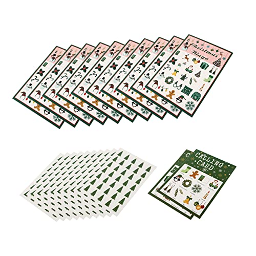 JOINPAYA 1 Satz Spiel Bingo-Karten Weihnachts-Bingo-Karten Weihnachtsbingo Für Weihnachtsfeier-Bingo-Spiel Weihnachtsfeier-Bingo-Karten Weihnachts-Bingo-Spiele Partyzubehör Papier von JOINPAYA