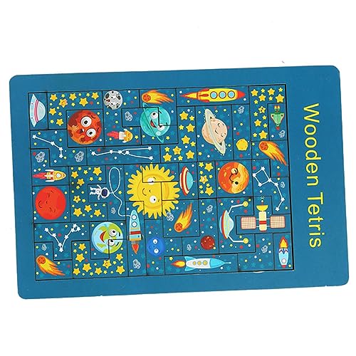 JOINPAYA 1 Set Weltraum-Planeten-puzzlespielzeug Für Kinder – Holzpuzzles Für Kleinkinder Im Alter Von 1–3 Jahren Pädagogisches Lernspielzeug von JOINPAYA