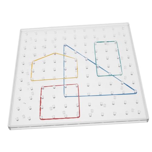 JOINPAYA 1 Satz Studenten-pinnwand Steckbrett Mathematisches Lernspielzeug Planke Geoboard Für Kleinkinder Geobrett Pädagogisches Kunststoff-geoboard Nagelbrett Stecktafeln Plastik von JOINPAYA