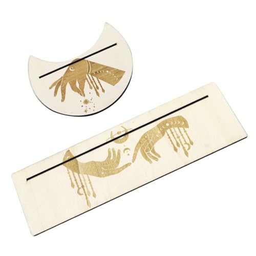 JOINPAYA 1 Satz Tarotkartenhalter Desktop -Stand Decks Inkohärent Kartenhüllen Anzeige Spiel Weissagungszubehör Mondphasen-tarotkartenständer Poker Münze Handdekoration Kartenbinder Holz JOINPAYA 1 Satz Tarotkartenhalter Desktop -Stand Decks Inkohärent Kartenhüllen Anzeige Spiel Weissagungszubehör Mondphasen-tarotkartenständer Poker Münze Handdekoration Kartenbinder Holz von JOINPAYA