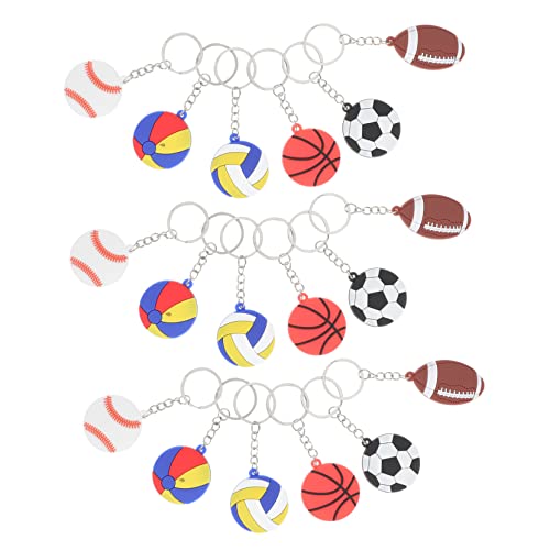 JOINPAYA 1 Satz Teiliges Kreativer Sport Ball Schlüsselanhänger Fußball Basketball Volleyball Und Sport Mottopartys Und Kleine Zufällige Designs 20 Stück JOINPAYA 1 Satz Teiliges Kreativer Sport Ball Schlüsselanhänger Fußball Basketball Volleyball Und Sport Mottopartys Und Kleine Zufällige Designs 20 Stück von JOINPAYA