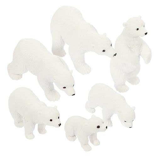 JOINPAYA 1 Satz Teiliges Set Miniatur Eisbären Figuren Harz Mikrolandschaft Deko Für Garten Und Puppenhaus Realistische Tiermodelle Mit Feiner Verarbeitung 6 Stück JOINPAYA 1 Satz Teiliges Set Miniatur Eisbären Figuren Harz Mikrolandschaft Deko Für Garten Und Puppenhaus Realistische Tiermodelle Mit Feiner Verarbeitung 6 Stück von JOINPAYA