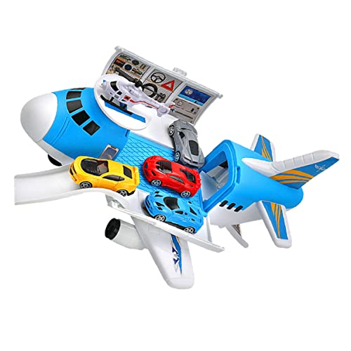 JOINPAYA 1 Set Transportflugzeug Spielzeug Kinderspielzeug Airliner Spielset 1 Flugzeug 4 Auto Pädagogisches Spielzeug Für Kleinkinder von JOINPAYA