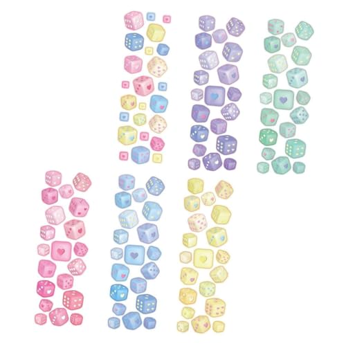 JOINPAYA 6er-Pack Love Dice-Aufkleber – Vielseitige Dekorative Aufkleber Für Scrapbooking Journale Und Projekte – Journaling-zubehör von JOINPAYA