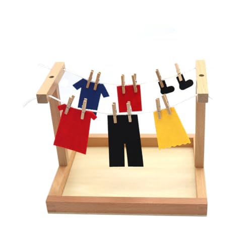 JOINPAYA 1 Satz Wäsche Aktivitätstafeln für Kinderspielzeug Kleiderbügel holzspielzeug Toys lustiges Spielhausspielzeug Lernspielzeug für JOINPAYA 1 Satz Wäsche Aktivitätstafeln für Kinderspielzeug Kleiderbügel holzspielzeug Toys lustiges Spielhausspielzeug Lernspielzeug für von JOINPAYA