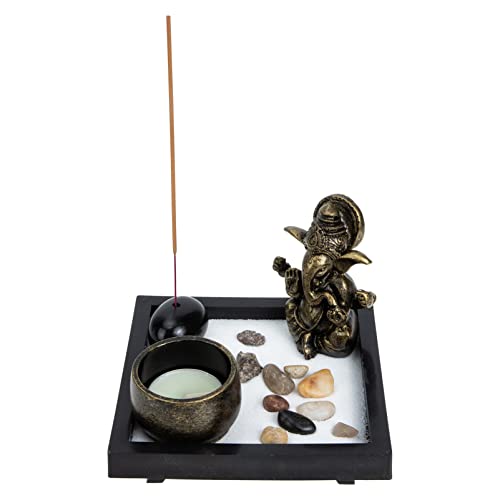 JOINPAYA Japanischer Zen-Garten Für Schreibtisch Schreibtischdekoration Sandkasten-Ornament Und Haushaltskunst von JOINPAYA
