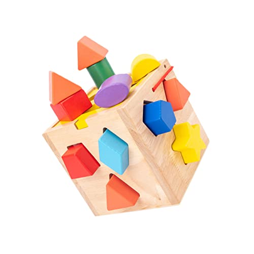 JOINPAYA Spielzeug 12-Loch-intelligenzbox Frühpädagogische Blöcke Hand-Auge-koordination Beobachtungsfähigkeiten Sicheres Babyspielzeug Aus Holz von JOINPAYA