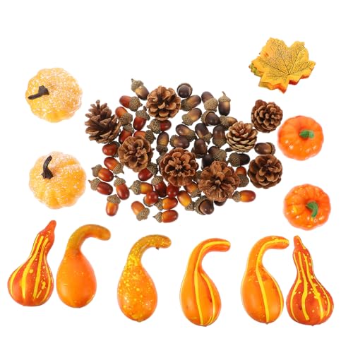 JOINPAYA 1 Satz herbstdeko Halloween Party Halloween-Requisiten küChe Dekoration gefälschte Schaumkürbisse Terrakotta-Kürbis für die Herbsternte Halloween-Thanksgiving-Dekorationen von JOINPAYA