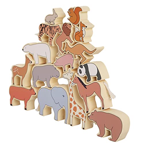 JOINPAYA Frühes Lernspielzeug Für Jungen Und Mädchen Bauklötze Aus Holz Stapelspielzeug Sicher Für Kleinkinder Tierthema JOINPAYA Frühes Lernspielzeug Für Jungen Und Mädchen Bauklötze Aus Holz Stapelspielzeug Sicher Für Kleinkinder Tierthema von JOINPAYA