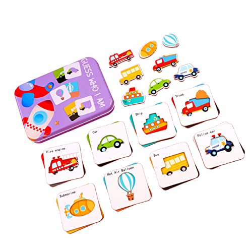 JOINPAYA 1 Satz passendes Puzzle- Bildungsspielzeug sensorisches verkehrserziehung verkehrszeichenerkennung Puzzle für Kleinkinder Kleinkind rätsel Bambus von JOINPAYA