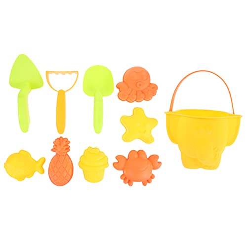 JOINPAYA Pädagogisches Strandspielzeug-Set 10-teilig Eimer-Set Für Jungen Und Mädchen Zum Spielen Zufällige Farbe von JOINPAYA