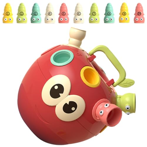 JOINPAYA Kids Toys 1 Set Apple Farbfarbe Matching Toy Pädagogik Spielzeugkinderentwicklung Spielzeugempfindlichkeit Gegenüber Farben Und Formen Spielzeugspielzeug Für Babys Stapel Puzzle Puzzle von JOINPAYA