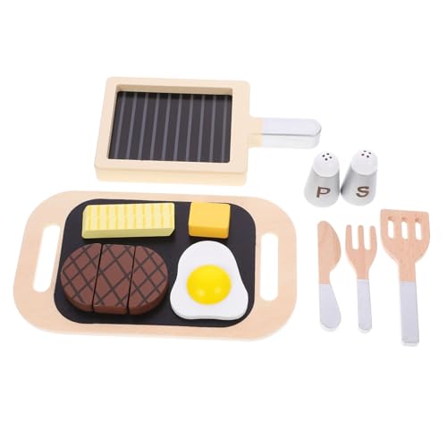JOINPAYA 1 Set Aus Geschnittenem Steak Aus Holz Für Kleinkinder Party Steaks Kleinkinder Essen Kinderspielzeug Gefälschtes Essen Für Babys Küchenspielzeug Künstliches Steak JOINPAYA 1 Set Aus Geschnittenem Steak Aus Holz Für Kleinkinder Party Steaks Kleinkinder Essen Kinderspielzeug Gefälschtes Essen Für Babys Küchenspielzeug Künstliches Steak von JOINPAYA