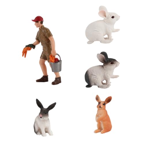 JOINPAYA 1satz Kaninchen Für Mikrolandschaft Dekoration Lebensechte Tierfiguren Für Schreibtisch Party Und Kinderzimmer-deko von JOINPAYA
