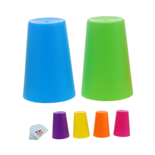 JOINPAYA 1 Set Becherspiel Kleinkindspielzeug Stapelspielzeug Stapelbecher Stapelbecher Montessori Stapelbecher Becherstapelspiel Kinderpartyspiele Speed ​​Stacking Cups Stapelspiel Pp von JOINPAYA
