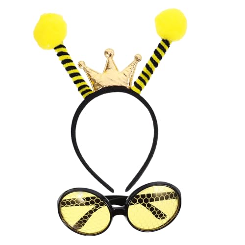 JOINPAYA 1 Set Bienenbrillen Set Figur Retro Bienen Haarbänder Brillen Charms Requisite Imkerei Zubehör Für Frauen Bienen Enthüllen Seltsamer Kopf JOINPAYA 1 Set Bienenbrillen Set Figur Retro Bienen Haarbänder Brillen Charms Requisite Imkerei Zubehör Für Frauen Bienen Enthüllen Seltsamer Kopf von JOINPAYA