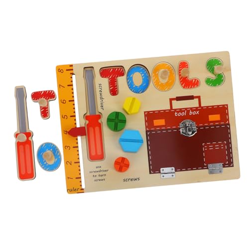 JOINPAYA Spielzeug Für Jungen Und Mädchen Holz Busy Board Kleinkinder Frühes Lernspielzeug Farben von JOINPAYA