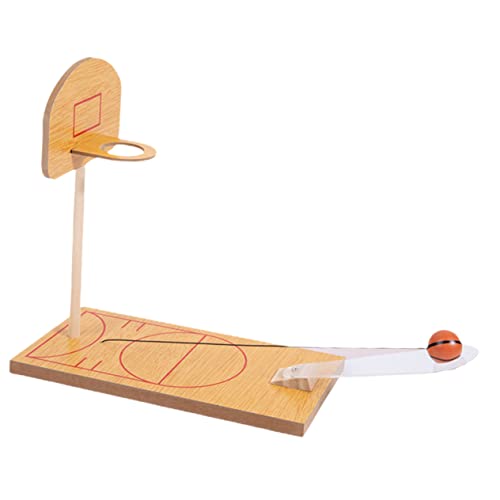 JOINPAYA 1 Set Desktop Basketball Relief Basketbälle Mini Sport Mini Basketball Basketball Korb Ball Tisch Sport Spiele Finger Sport Holz von JOINPAYA