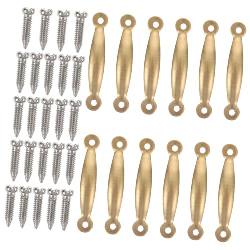 JOINPAYA 1 Set Doll House Handle House Türgriffe Eitelkeit Tische Das Eitelkeitsschreibtisch Retro Decor Mini Möbelhandles Mini House Möbelteile Mini Ornament Kupfer Golden von JOINPAYA