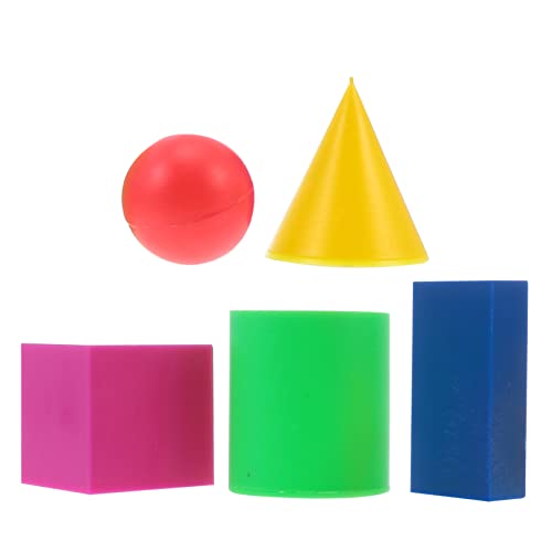 JOINPAYA Geometrische Lehrmittel 1 Satz Lernspielzeug Geometrische Formen Aus Kunststoff Schülerspielzeug Mathematik Lernen Nicht Aus Kunststoff Zufällig von JOINPAYA