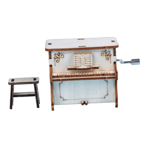 JOINPAYA 1 Set Handklavier Material Instrumente Musikspielzeug Miniatur Musik Kinderklavier 3D Puzzles Kinderpuzzles Ornamente Zum Basteln Spieluhren Aus Holz von JOINPAYA