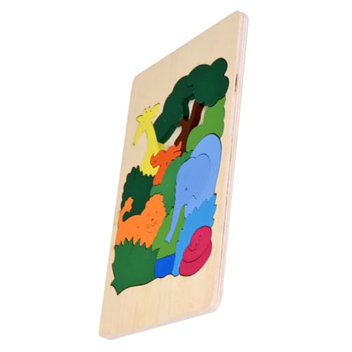 JOINPAYA 1 Set Holz Fünfschichtiges Tier Cartoon Puzzlespielzeug Kinderspielzeug Kinderpuzzle Kleinkindpuzzle Für Kleinkinder Kinderpuzzle Lernspielzeug Aus Holz Kleinkind von JOINPAYA
